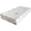 Bebex Materasso Baby per Lettino Rivestimento Aloe Vera Sfoderabile e Lavabile 60X125