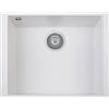 Plados Lavello Cucina 1 Vasca Sottotop Larghezza 56 cm materiale microUltragranit colore Bianco UG 98 - ON5610ST One