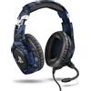 Trust Cuffie Gaming con Microfono, Colore Blu - GXT 488