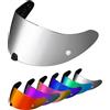 PSLER Visiera per Casco per EXO 520 1400 R1 Visiera Colorata per Scorpion EXO 391 520 1400 R1,Protezione UV per Moto Accessori di Ricambio per Visiera Protettiva(Argento Specchio)