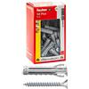 Fischer 50 Tasselli SX Plus con Vite 8x40 mm per Muro Pieno, Mattone Forato, Muratura, Calcestruzzo, per il Fissaggio di Lampadari, Mobili, Pensili, Mensole, 567622