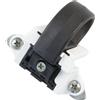 Amig - Fermaglio per Finestre Scorrevoli Mod. 6080 | 70 x 46 mm | Accessorio di Sicurezza per Chiusura a Pressione | Resistente per Correnti di Vento, Bambini o Introrussi | Alluminio Bianco