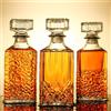 PIPITA 3 bicchieri decanter da 907,2 g, con motivo a diamante, con coperchio, set decanter delicato, per tequila, brandy, scotch e vodka, regali, decorazioni per bar e feste