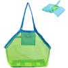 GeekerChip Borsa Spiaggia,Borsa Giocattoli Sabbia,Portatili Pieghevoli Giochi Borsa,Riutilizzabile,per Riporvi Giocattoli da Bambino (Verde)