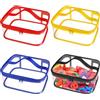 CNSJ 4 sacchetti per giocattoli in PVC trasparente con manici, 24 x 16 x 11,4 cm, impermeabili, organizer per giocattoli con cerniera, contenitore per giochi da tavolo per blocchi da costruzione puzzle