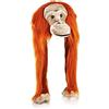 DACHS Deutschland Berretto Animali ORNAGO TANGO in Morbido Peluche Ideale per le Fredde Giornate Invernali - Cappello Carnevale Scimmia Scimpanzè