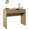 Composad | Scrivania della Linea ESPRESSO con 1 Cassetto, Scrivania Ufficio Elegante e Moderna, per PC, Consolle Ingresso, (LxAxP) 100x81,4x40,5 cm, Colore Rovere Oak Mielato, Made in Italy