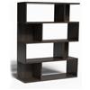 Mama Store Libreria Divisorio Modulare Versatile Minimal 4 RIPIANI - OLMO CAFFÉ 70 x 115 x 20