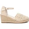 XTI 142333, Sandalo Espadrillas con Zeppa Donna, Beige 42, 37 EU