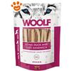 Woolf Dog Snack Lungo Sandwich di Anatra e Merluzzo - Confezione Da 100 Gr