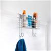 Metaltex serie Radius - Cestello con 2 ganci - (403801)