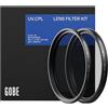 Gobe - Kit filtro UV + filtro polarizzatore circolare (CPL) per obiettivi 67 mm (Pro)