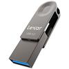 Lexar Chiavetta USB 3.2 128 GB, Gen 1, USB C & USB A, Velocità di Lettura Fino a 100 MB/s, Supporta OTG, Metallo Memoria per PC, Laptop, Auto, TV, Smartphone Type C, Android