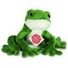 Hermann Teddy Teddy Hermann 92020 Frog 15 cm, peluche con contenuto di materiale riciclato ideale (materiale di riempimento)