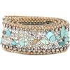 Sheens 2.5cm Cristallo Strass Nastro, Fai da te Cucito Wrap Roll Craft Cristallo Bling Trim Applique Abbigliamento Vestito Accessori per Abito Da Sposa Cappelli(#05 Green Stone Double Chain)