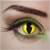 aricona Kontaktlinsen - Lenti a contatto giallo brillante lenti a contatto motivo occhi di gatto - lenti a contatto colorate verde senza forza per carnevale, feste in maschera, 2 pezzi