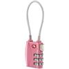 Gadpiparty Lucchetto Combinazione Tsa Per Bagagli Rosa Lucchetto Di Sicurezza Cavo Con Codice Cifre Serratura Riutilizzabile Per Valigie Zaini E Armadietti