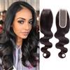 Huarisi 2x6 Transparent Lace Closure Body Wave 10 inch 100% Unprocessed Human Hair Free Part With Baby Hair Sew in Natural Hairline
