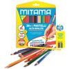 Mitama 24 pastelli triangolari mina grande