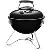 Weber Smokey Joe Originale BBQ a carbone, sup. cottura Ø 37 cm, barbecue portatile, coperchio e caldaia smaltati in porcellana - Nero (1111004)