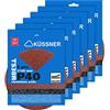 Küssner KUSSNER Disco Abrasivo in Velcro TS125 mm Set di 5 Pezziasciutto Bagnato Preciso Reach Angoli E Fessure Forma Ergonomica Dimensioni 40mm 60mm 80mm 100mm 120mm 150mm