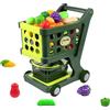 Bvizyelck Carrello Della Spesa Per Bambini, Carrello Della Spesa Giocattolo Per Bambini Con Frutta, Verdura E Alimenti Realistici, Carrelli Della Spese Giocattolo Giochi Di Imitazione Per Bambine