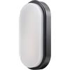 Plafoniera LED ovale color nero nero