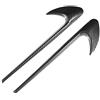 KIMISS Carbon-Style - Adesivo per parafango per CES CLS W205 W213 W222 C257 C43 C63 E43 E63 ABS, nero Amg, parti laterali, rivestimento parafango auto