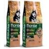 MONGE BWILD GRAIN FREE ALL BREEDS SALMONE E PISELLI 12 KG x2