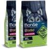 MONGE BWILD LOW GRAIN ALL BREEDS ADULT CINGHIALE KG.12 *acquisto minimo 2 sacchi*prezzo riferito alla singola confezione*