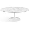 Knoll Saarinen Tavolino Tulip Ovale 107x70 Marmo Statuarietto