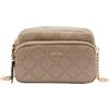 Liu Jo per donna. AF5198-E0538 Borsa a tracolla media beige Better [3259853], Nero, Casual, Poliestere, Poliuretano