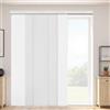 VEVOR Tende a Pannello Binario Estensibile Larghezza tra 116 cm e 218 cm Tende a Pannello per Privacy da Casa Balcone Salone, Tende a Pannello Oscuranti Verticali per Porte Scorrevoli, Bianco
