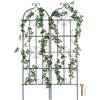 VEVOR Traliccio da Giardino Rampicanti per Piante Fiori in Metallo Antiruggine, Supporto per Traliccio per Rose Rampicanti Esterno, Traliccio Decorativo per Clematide Alta Cortili 51 x 180 cm 2 Pezzi