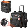 VEVOR Zaino Portautensili con Ruote, Capacità max. 50 kg, Borsa Portautensili con Ruote da 25 Tasche, Maniglia Telescopica Regolabile, 390 x 290 x 420 mm, Organizzatore per Borse per Lavoro