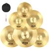 VEVOR Cymbal Pack 3 Pezzi Piatti per Batteria 254/355/400/455/505 mm in Lega (10 14 16 18 20 Inches)