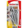 Fischer, Tasselli prolungati SXR 8x60 Z K con vite per Facciate, Soffitti in Legno e Metallo, Serramenti, Porte e Cancelli