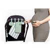 Ubbi Set regalo per pannolini, include fasciatoio e borsa, dispenser per salviette, porta ciuccio e dispenser per borse, accessori essenziali per neonati, salvia