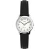 Timex T20441D7 Orologio Analogico da Polso da Donna, Pelle, Argento/Nero