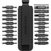 Galvanox Kit di 21 punte piatte progettate per cacciaviti multiutensile Leatherman, [59-HRC] in acciaio temprato S2 Impact di grado industriale, il set include un supporto per guaina bifacciale (nero)