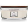 WoodWick Candela profumata Ellispe con stoppino crepitante | Linen | Durata della fragranza: fino a 50 ore