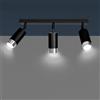 Lampadario Orientabile HIRO 3 BLACK e WHITE da soffitto e parete