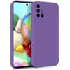 MyGadget Cover per Samsung Galaxy A71 4G - Custodia in Silicone Morbido a Doppio Strato - Case con Protezione Fotocamera & Fodera Interna Antigraffio - Lilla