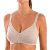 Selene, Reggiseno Donna in Cotone Traspirante, Senza Ferretto e Imbottitura, Collezione Blanca, Colore Terra, Taglia 3D