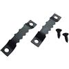 Taskar Confezione da 20 ganci per cornici a dente di sega da 45 mm, colore: nero + viti