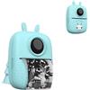 D7 MINI STAMPANTE PORTATILE STAMPA DA SMARTPHONE FOTO VIDEO TESTO AZZURRO BLUETOOTH