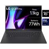 LG GRAM 16Z90SP NOTEBOOK U7-155H 16GB/SSD512/INTEL ARC/16" 3K OLED