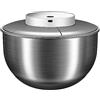 generic Piccola centrifuga per insalata, 6 l, in acciaio inox, elettrica, ricaricabile tramite USB, automatica, per verdure, frutta e verdura, 26 x 26 x 17,5 cm