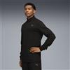 PUMA Top da training con zip corta CLOUDSPUN da uomo, Abbigliamento, Nero, S