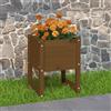 Vidaxl Fioriera Marrone Ambra 40x40x52,5 cm in Legno Massello di Pino